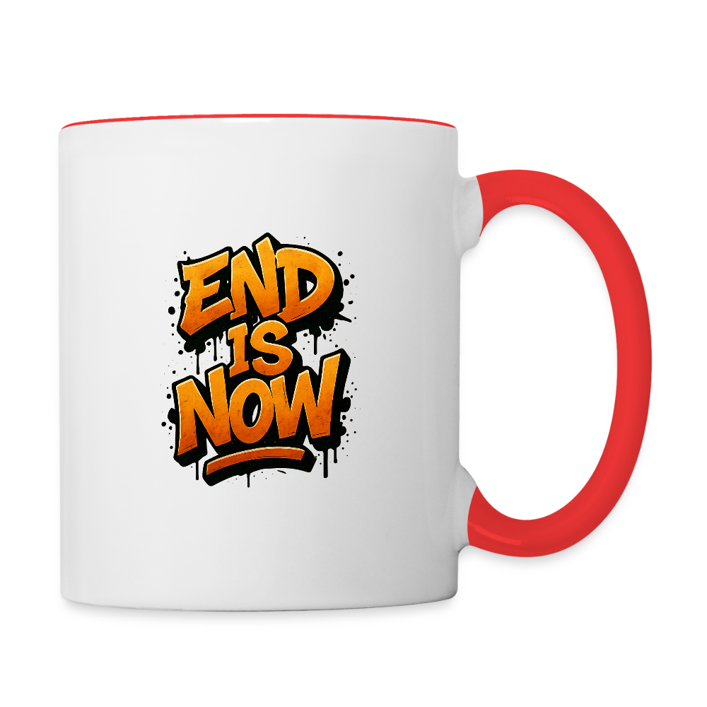 Contrast Coffee Mug - white/red