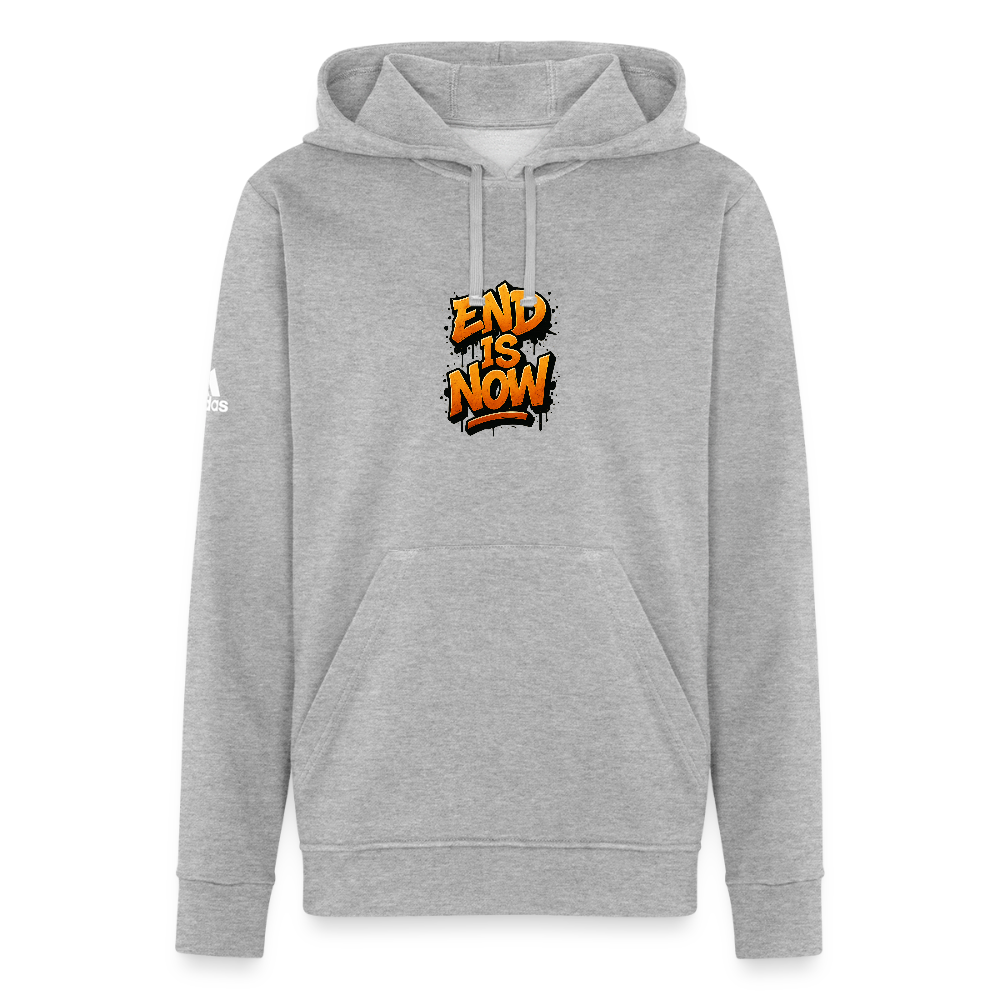 Adidas Unisex Fleece Hoodie - heather gray