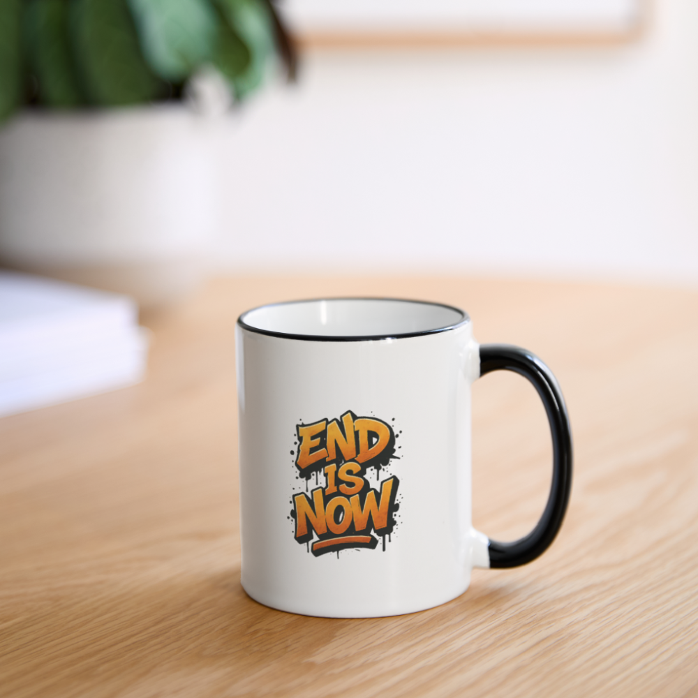 Contrast Coffee Mug - white/black