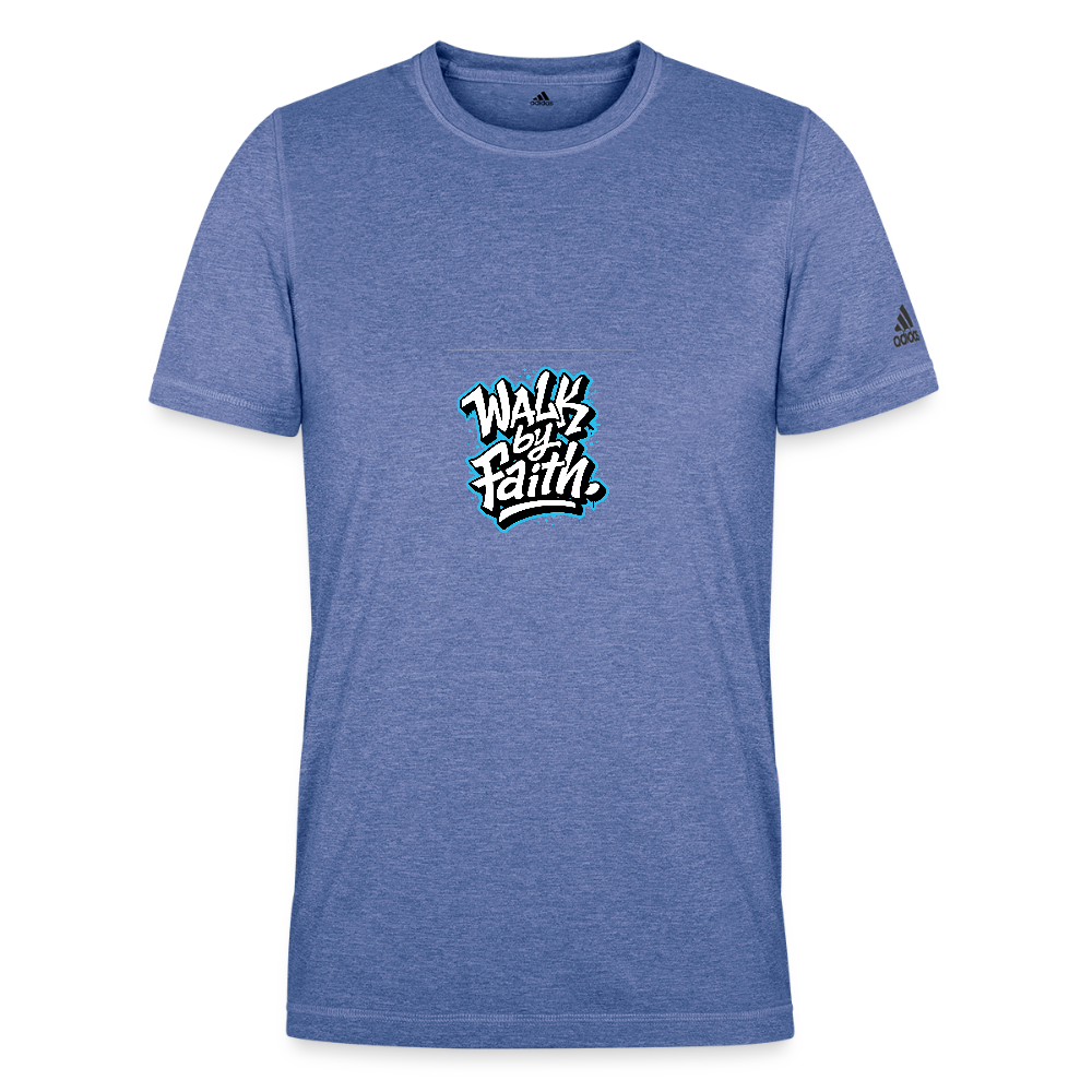 Adidas Men's Recycled Performance T-Shirt - heather royal blue