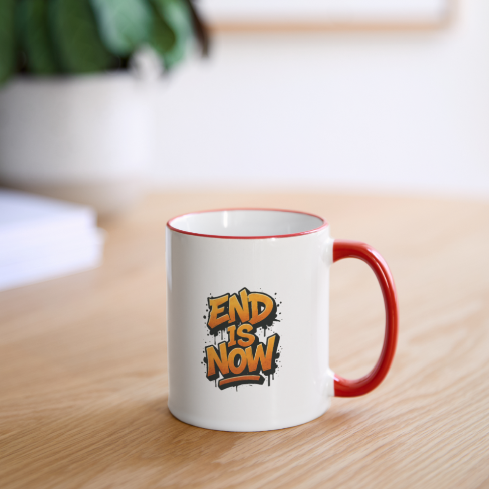 Contrast Coffee Mug - white/red